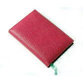 On the Go Pebble Grain Small Address Book in Pink