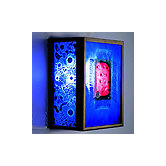 FN3 Wall Sconce with Three Magic Art Glass Panels