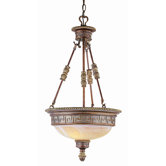 Mediterranean 3 Light Inverted Pendant