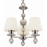 Modern Meets 3 Light Traditional Crystal Chandelier