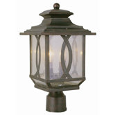 Outdoor 23.25" Post Lantern in Burnished Rust
