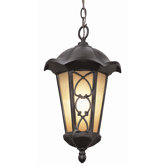 Exterior Hanging Lantern in Black Bronze