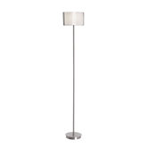 One Light Floor Lamp in Brushed Nickel