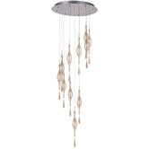 Contemporary 11 Light Drop Pendant
