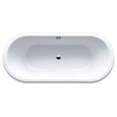 Centro Duo 18.5" x 70.87" Oval Bath Tub in White
