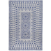 Smithsonian Ivory/Blue Rug