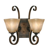Meridian  Wall Sconce in Golden Bronze