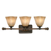 Meridian Vanity Light in Golden Bronze