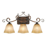 Meridian Vanity Light in Golden Bronze