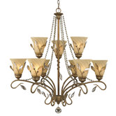 Beau Jardin 9 Light Chandelier