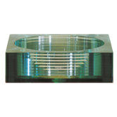 Square Tempered Segmented Glass Vessel Sink