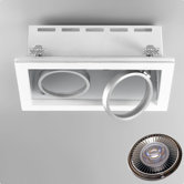 Invisibli 2 Light Recessed Rectangle LED SpotLight