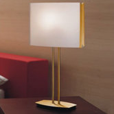 Tecla 20" Table Lamp in Polished Brass