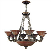 Avila Traditional Chandelier in Antique Brass