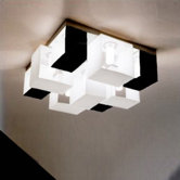 Domino Nine Light Flush Mount