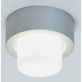 Mini Rondo Flush Mount in Satin Aluminum