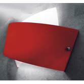 Tourbillon Wall Sconce in White with Red Glass