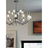 Bri-Bri Eighteen Light Chandelier in Chrome