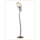 Lombardia Floor Lamp in Weathered Coffee