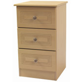 Sydney 3 Drawer Bedside Table