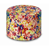 Mocaie Cylindrical Pouf Ottoman