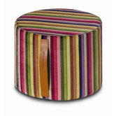Mysore Cylindrical Pouf Ottoman