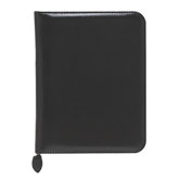 Zip Closure Organizer Starter Set, 7-Ring, 8-1/2"x11", Black/Burgundy
