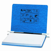 Pressboard Hanging Data Binder, 12 x 8-1/2 Unburst Sheets, Dark Blue