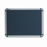 Euro-Style Bulletin Board, High-Density Foam, 24 x 18, Black/Aluminum Frame