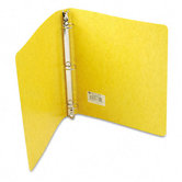 Recycled Presstex Round Ring Binder, 1in Capacity, Yellow