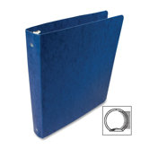 Recycled Presstex Round Ring Binder, 1in Capacity, Dark Blue