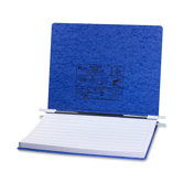 Pressboard Hanging Data Binder, 14-7/8 x 11 Unburst Sheets, Dark Blue