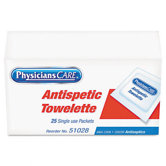 Physicianscare First Aid Antiseptic Towelettes, Box of 25