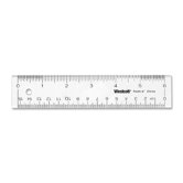 Plastic Ruler, 6" Long, Clear