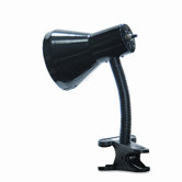 Ledu Clip-On Incandescent Gooseneck Lamp, Nine Inches High