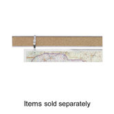 Map Rail, 1"x8', Satin Aluminum