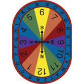 Educational Compass Kids Rug