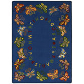 Educational Butterfly Delight Kids Rug