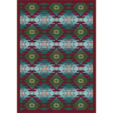 Whimsy Canyon Ridge Desert Turquoise Kids Rug
