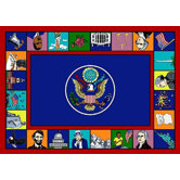 Educational Symbols of America Kids Rug