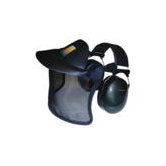 Protection System With Metal Mesh Visor Without The Use Of A Hard Hat