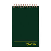 Gold Fibre Spiral Steno Book, Gregg Rule, 6 x 9, White/GN, 144 Sheets/Pad