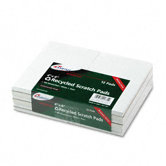 Recycled Scratch Pad Notebook, Unruled, 4 X 6, We, 100-Sheet, 12/Pack