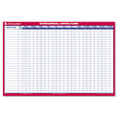 Reversible/Erasable 12-Month Vacation Planner, 36 x 24, White