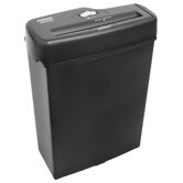 6 Sheet Light Duty Strip Cut Shredder in Black