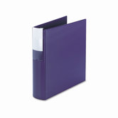 Heavy-Duty Binder with Three Round Rings, 2in Capacity, Mauve