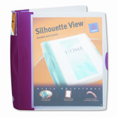 Silhouette Poly View Binder with Inside Pocket, 1-1/2" Capacity