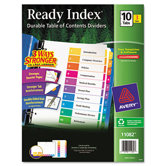 Ecofriendly Ready Index Table of Contents Divider, 1-10 Tabs, 3/Pack