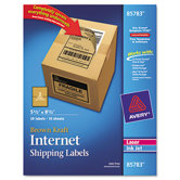 Kraft Shipping Labels, 20/Pack