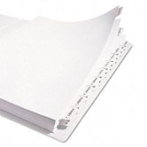 Avery-Style Legal Side Tab Divider, Title: Exhibit A-Z, Letter, White